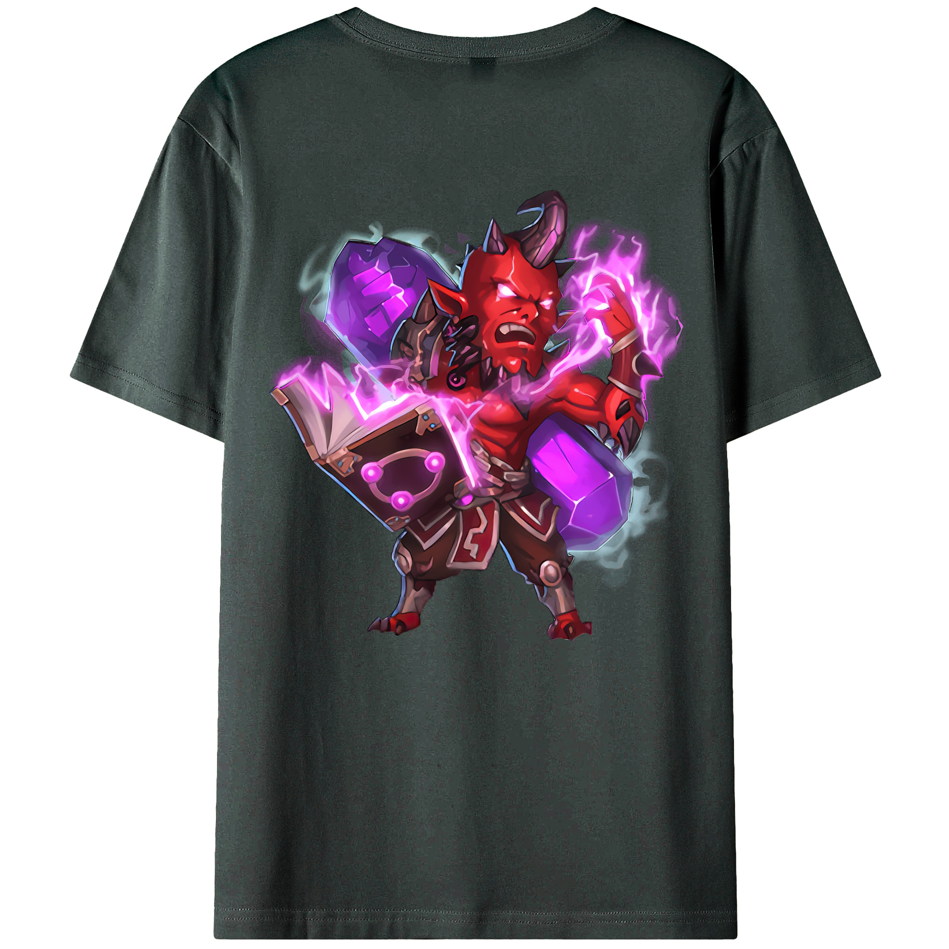（画像用） リーグ・オブ・レジェンド League of Legends LOL 綿100％ メンズ半袖Tシャツ（バックプリント） 通気性